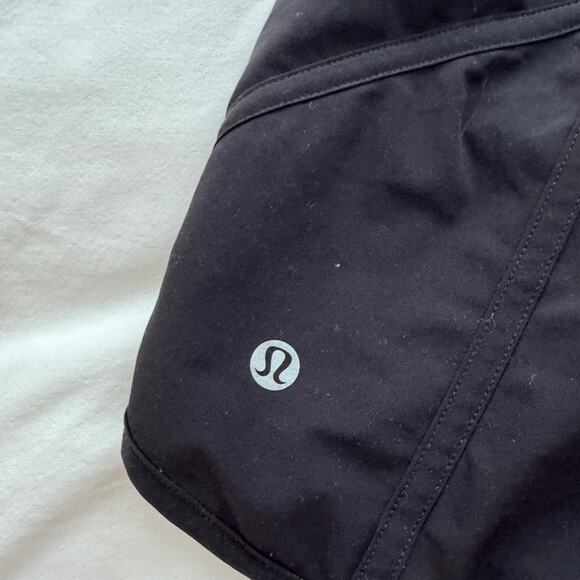 Lululemon Speed Up Shorts 2.5" Black Running Athletic Gym Shorts Size 6 - Picture 3 of 5